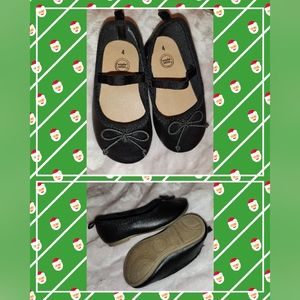 Wonder Nation 4 Infant Baby Dress Shoes Flats Sandals Black $8